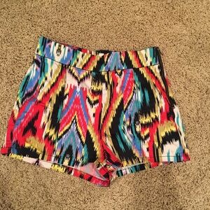 Silence and noise tribal print shorts